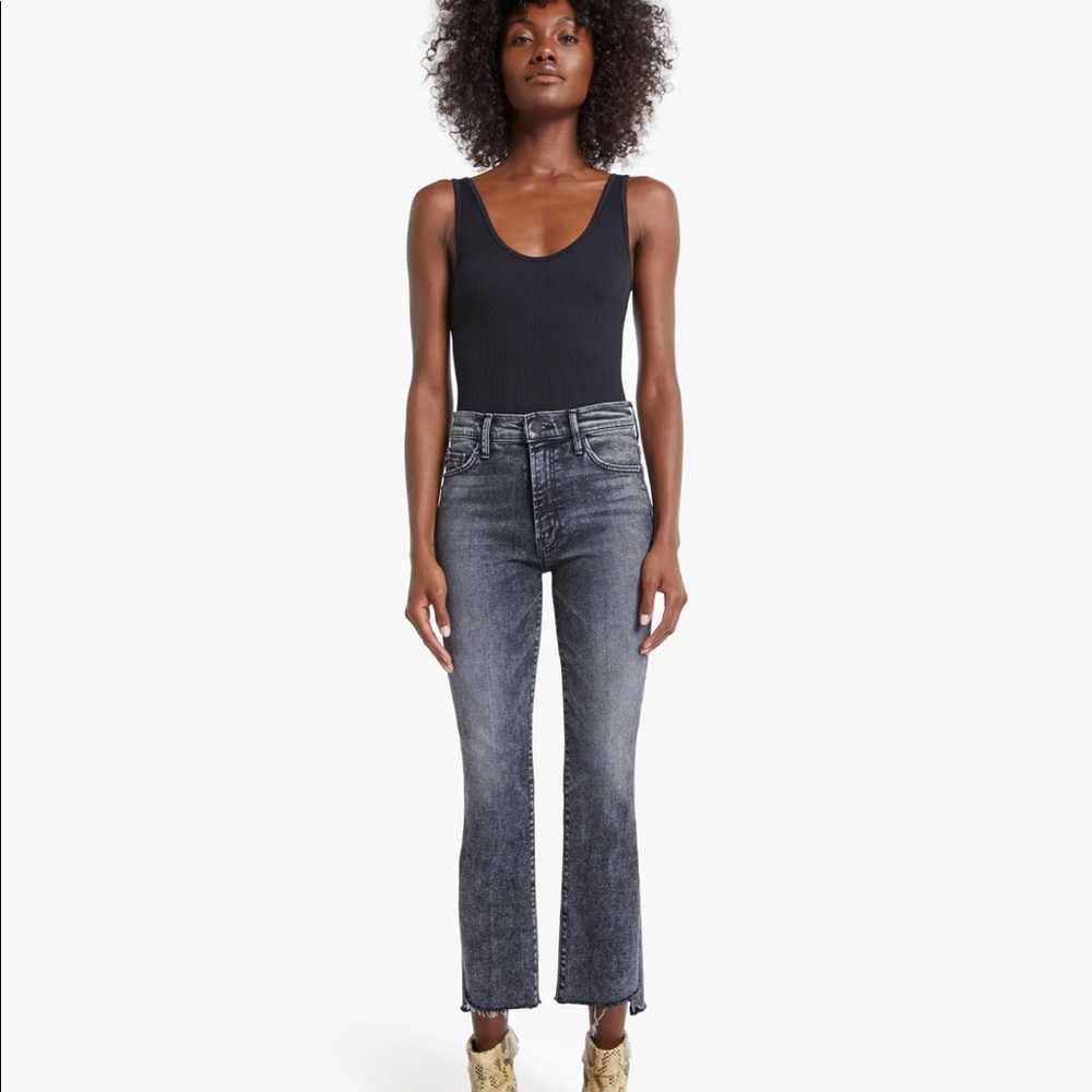 BNWT Mother Denim black Insider crop jeans 29